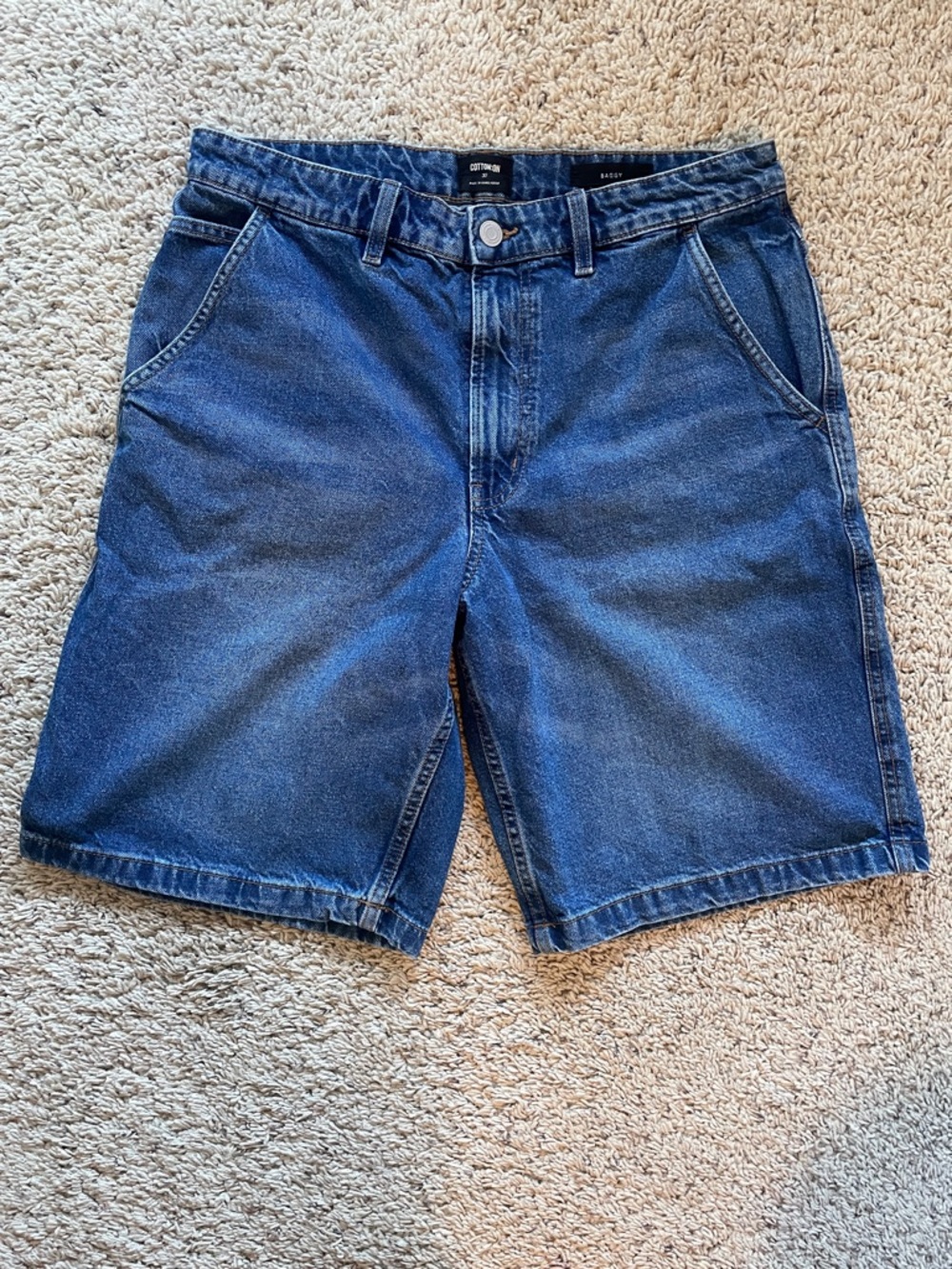 Men's Baggy Cotton On Denim Shorts